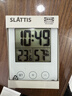 宜家（IKEA）SLATTIS斯洛缇电子钟带湿度计温度计白色多功能钟表简约 带湿度计/温度计白色8x12cm 实拍图