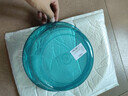 透明加厚洗脸盆学生宿舍加大号泡脚盆家用洗衣盆洗碗盆厨房洗菜盆 透明盆-蓝色 小号23*9-加厚耐用抗摔 实拍图
