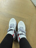 安踏逸尘运动鞋女鞋秋冬新款透气轻便休闲跑步鞋女减震软底小白鞋子女 【热卖推荐轻质畅跑女鞋】白/迷雾紫 37.5 (235mm) 实拍图