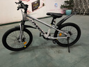 凤凰儿童自行车6-12岁自行车学生12-18岁大童山地自行车双碟刹带减震 银白色-单速辐条轮 20寸（适合身高130-140cm） 实拍图