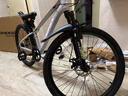 凤凰（Phoenix）儿童山地自行车6-15-18岁青少年成人男女碟刹减震变速24寸灰绿色 实拍图