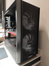 LIANLI联力L216 中塔游戏机箱 标配3把风扇/支持EATX主板竖装显卡360水冷/一体式网孔面板 216黑+防尘网 实拍图