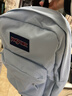 JANSPORT杰斯伯书包轻便双肩包男女旅行包简约背包电脑包学生校园 85VI7G7 雾霾蓝-侧边袋/20L 实拍图