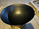 王源吉铁锅炒锅双耳苏锅王老式家用圆底无涂层手工龟纹大肚不粘炒锅46cm 实拍图