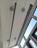 金贵夫人阳台晾衣架手摇升降三杆晾衣杆手动室内伸缩晒衣架家用晾晒神器凉 冰川银 1.5m 圆杆三杆 【高硬度碳钢】 实拍图
