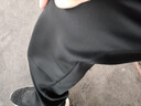 NASA GISS休闲裤男宽松保暖裤加绒厚款长裤子 黑色直筒加绒 (180/84A)XL 实拍图