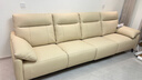 左右头层牛皮零靠墙电动功能沙发6013象牙白 3.08m 小四左电动 实拍图