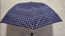 天堂 防风雨伞三折男女款商务晴雨伞57*7骨  格子F藏青 实拍图