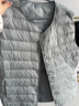 雪中飞经典新款基础舒适轻薄羽绒便捷短款保暖羽绒小马甲轻盈便携舒适 静谧灰|8210-女 M 165/88A 实拍图