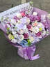 艾斯维娜鲜花速递向日葵混搭花束生日礼物全国同城配送 紫玫瑰混搭花束 实拍图