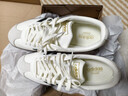 adidas「T头鞋」VL COURT复古休闲板鞋德训鞋男女阿迪达斯轻运动 汉玉白/黑色/树脂黄   42 实拍图