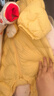 巴拉巴拉童装婴儿连体羽绒服轻薄羽绒服宝宝衣服2025冬装抱衣爬服男童女童 黄色雪人-白鸭绒 66 cm-充绒量33g 实拍图