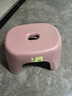 椅子奶油风家用小凳子加厚塑料凳可叠放耐用儿童凳学生寝室矮凳 樱花粉1个 实拍图