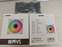 先马（SAMA）【境界V5正叶单风扇白色3个+白色供电线1条】积木风扇/无线拼接/ARGB无限镜/PWM调速 实拍图
