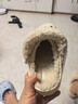 CROCS卡骆驰贝雅暖绒洞洞鞋女暖棉男棉鞋外穿拖鞋|206633 冬日白-11S (建议买大一码) 36 /37(220mm) 实拍图