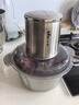 小熊（Bear）绞肉机家用 辅食机婴儿绞馅机碎肉机料理机饺子肉馅搅拌机打蒜器电动搅肉机约2L钢碗双刀QSJ-L03K3 实拍图