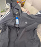 adidas经典三条纹运动连帽夹克外套男女春季阿迪达斯三叶草 深灰   S 实拍图