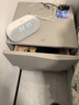 大海边智能床头柜卧室实木新款创意家用简约现代奶油风高级床边柜收纳柜 浅灰色【一键触控夜灯】高45cm 【整装发货】长40*深40 实拍图