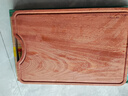 双枪乌金檀菜板 百年龄整木砧案板家用切菜食品抗菌防霉实木40*27*2.5 实拍图