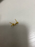 周六福（ZLF）  黄金耳饰女足金999海豚耳钉可爱时尚亮面耳针 计价 0.85g 实拍图
