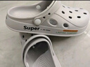 洁丽雅（Grace）洞洞鞋男士夏季户外开车凉鞋沙滩鞋EVA防臭外穿防滑手术室拖鞋男 实拍图