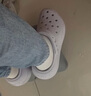 卡骆驰（CROCS）檀健次同款经典泡芙洞洞鞋百舒适男沙滩鞋女鞋休闲鞋|207521 霜紫色-5BO 36 (220mm) 37 实拍图