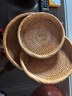 艺斑斓 越南手工编织篮藤编收纳筐家用水果篮竹篮筐针线馒头筐野餐篮 浅口水果盘三件套 实拍图