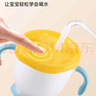 利其尔（Richell） 可按压学饮杯儿童吸管水杯婴儿训练杯畅饮杯吸管杯牛奶杯漱口杯 小鸡黄+畅饮杯盖 实拍图