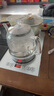 茶会友全自动上水电热水壶 茶台烧水壶 电茶壶煮泡茶家用办公一体茶桌嵌入式茶具电茶炉套装 1L 轻奢银-底部上水消毒款（37*20cm） 实拍图