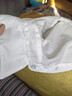 EAEOVNI短袖衬衫女职业装夏季棉女士白色衬衣通勤面试银行正装气质工作服 纯白色短袖【方.领】 36 【88-98斤】 实拍图