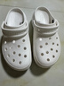 【95成新】卡骆驰（crocs）女鞋厚底云朵洞洞鞋户外休闲时尚一脚蹬沙滩鞋 206750-100 37-38 实拍图