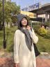 南木熊帽子韩系ins帽子围巾一体保暖针织帽女冬季护耳巴拉克拉法毛线帽 灰色 实拍图