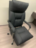 利沃诺电脑椅人体工学椅可躺办公椅家用久坐舒适老板椅E76 黑牛奶皮 实拍图