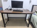 新颜值主义电脑桌电竞桌实木书桌家用台式办公桌学习桌写字桌工作台长条桌子 【22MM特厚面板】120*60cm胡桃色 实拍图