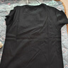 森马（Semir）[纯棉]短袖T恤男夏季简约纯色修身短t百搭t恤男 [100%棉]黑色90001 L 实拍图