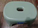 奶油风家用小凳子加厚塑料凳可叠放耐用儿童凳学生寝室成人矮凳 薄荷绿1个 实拍图
