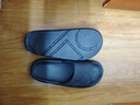 蕉内301H拖鞋男女士浴室洗澡防滑踩屎感情侣家居凉拖鞋抗菌防臭可外穿 【厚底版】黑色 41-42 实拍图