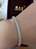 周大生【新年礼物】*DC钱袋子手链纯银S925细闪缠绕网格送女友【银色】 实拍图