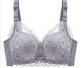 浪莎文胸女小胸聚拢内衣上托收副乳无钢圈少女蕾丝防下垂胸罩 中灰 70A B/32 实拍图