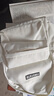 双星书包初中女背包大容量高中大学生双肩包校园简约百搭耐磨防泼水 白色（带黑球挂件） 实拍图