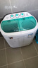 小鸭2.5公斤双缸小型半自动迷你洗衣机 婴儿小洗衣机 家用洗衣机双桶小型洗脱一体 蓝色款塑料内桶 实拍图