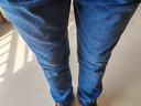 皮尔卡丹（pierre cardin）牛仔裤男秋季棉弹透气修身商务修身直筒裤长裤子蓝色31码 实拍图