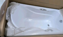 箭牌（ARROW）浴缸家用成人浴缸 亚克力按摩大浴缸小户型方形日式坐式浴池 1.6m五金浴缸/带花洒头/左裙 晒单实拍图