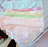 FitonTon5条装内裤女纯棉裆女士内裤抑菌中腰少女天气云朵系列 M 实拍图