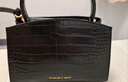 CHARLES&KEITH鳄鱼纹凯莉包手提斜挎婚包包女包生日礼物CK2-50270880-1 Black黑色 S 实拍图