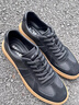 百丽舒适牛皮休闲男鞋秋季商场同款复古德训鞋52022CM0 黑色 42 (260mm) 实拍图