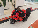 麦瑞米儿童电动摩托车宝宝男女小孩玩具车电瓶车可坐大人代步充电机车子 红色:厂家直销+终身质保 高配+12V12超威电池+软座EVA软轮+后轮双驱+辅助轮 实拍图