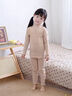 舞东方德绒儿童肤色保暖内衣秋冬季女童舞蹈服肉色加绒打底衣隐形打底衫 肉色-德绒【上衣+裤子】 130 (身高120-130厘米) 实拍图