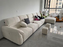 酷比得2025新款现代简约奶油风沙发客厅转角贵妃组合猫抓布艺沙发 4.02米单扶手单位+单人位*3+贵妃 (尊享版云端坐感)微光雪尼尔绒 实拍图