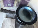 阎铁匠章丘炒锅铁锅 无涂层锻打炒菜锅老式物理不粘锅家用镜面款已开锅 镜面锅把一体32CM圆底 32cm 实拍图